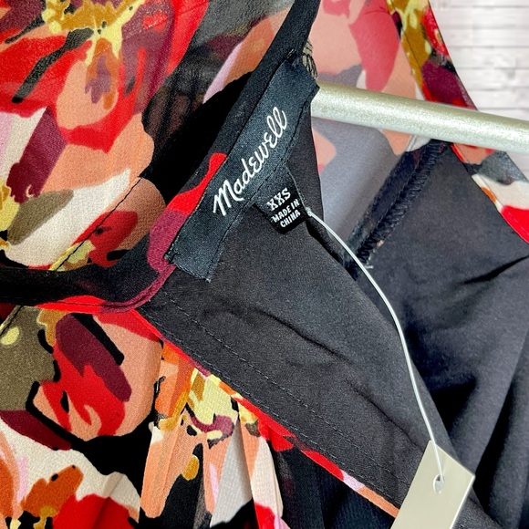 Madewell Tie-Back Bubble-Sleeve Top in French Rose Size XXS NWT - Picture 6 of 9